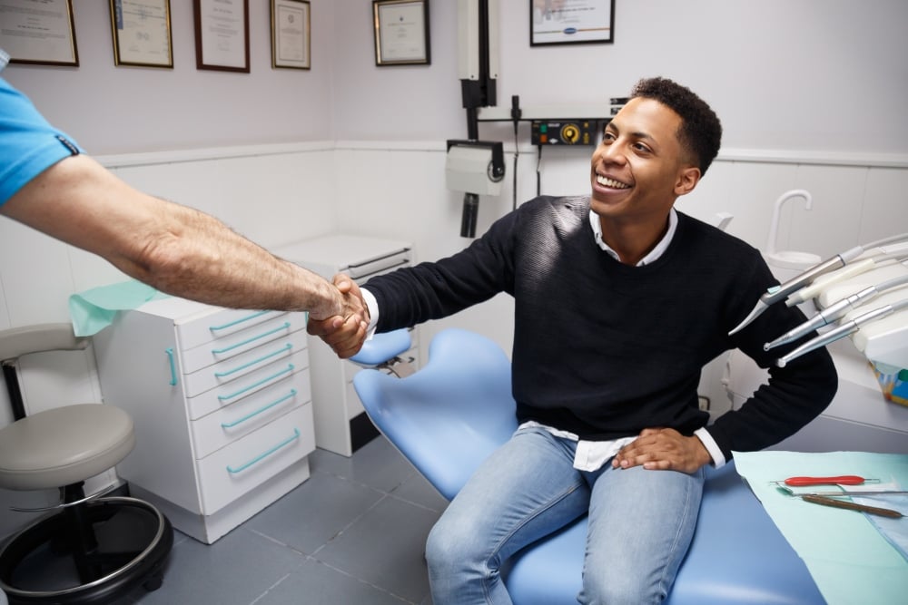 Dentist fostering patient loyalty